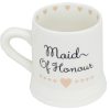 Celebrations Carousel Shop | Boxed Ceramic Heart Wedding Favour Gift Mug ~ Maid Of Honour