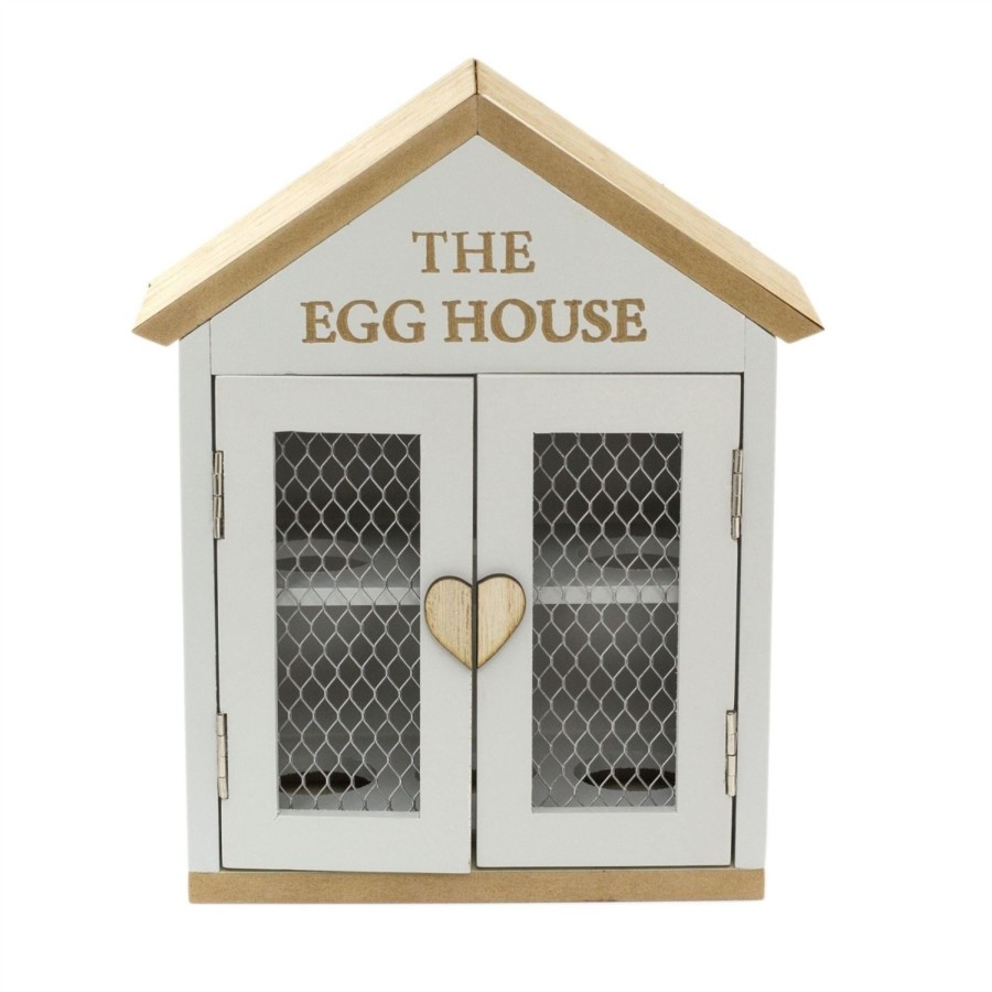 Kitchen & Dining Carousel Shop | Shabby Chic Wooden Egg House | Egg Storage Rack | Egg Cabinet - The Egg House