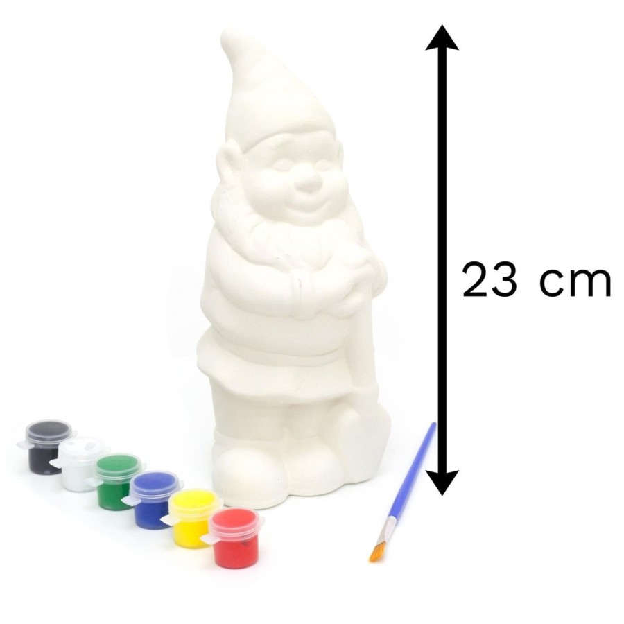 Baby & Child Carousel Shop Arts & Crafts | Creative Craft Paint Your Own Garden Gnome Set - Traditional Gnome With Spade