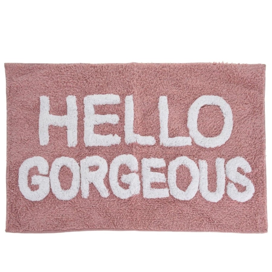 Home Accessories Carousel Shop Bathroom Accessories | Luxury Tufted Slogan Bathroom Mat | Novelty Non-Slip Bath Mat 50 X 80Cm