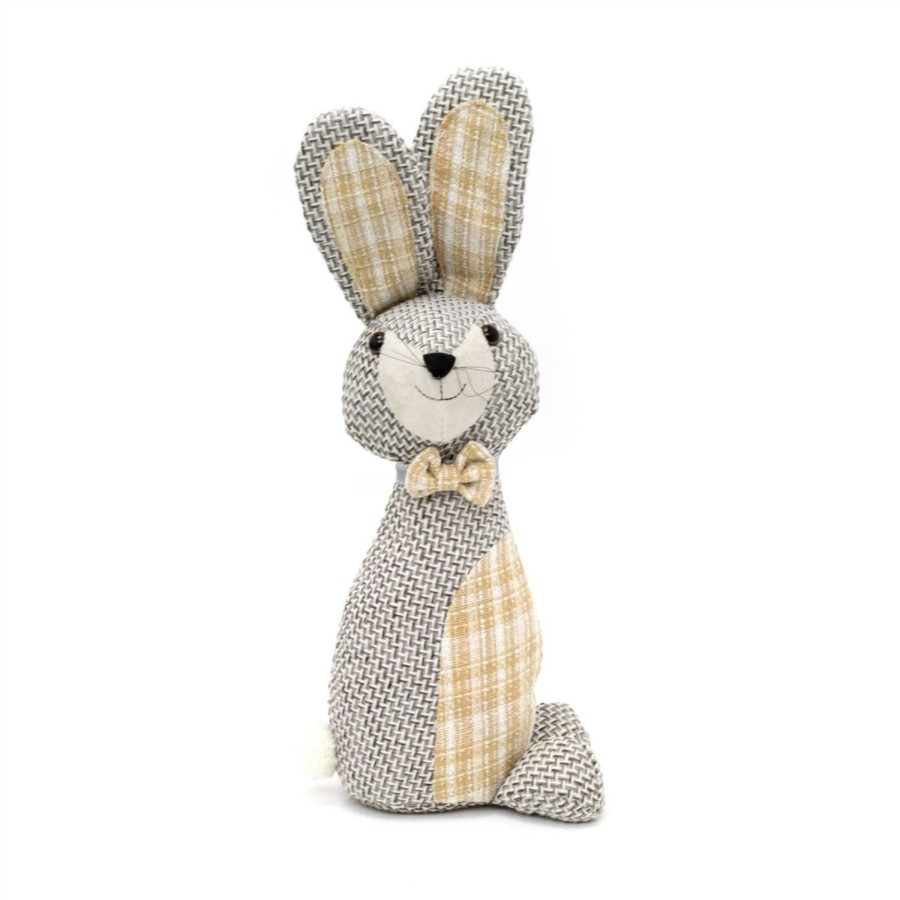 Home Accessories Carousel Shop Animal Doorstops | Handsome Hare Country Rabbit Door Stop | Decorative Woven Fabric Animal Doorstop | Novelty Door Stopper Weighted Indoor Door Stop