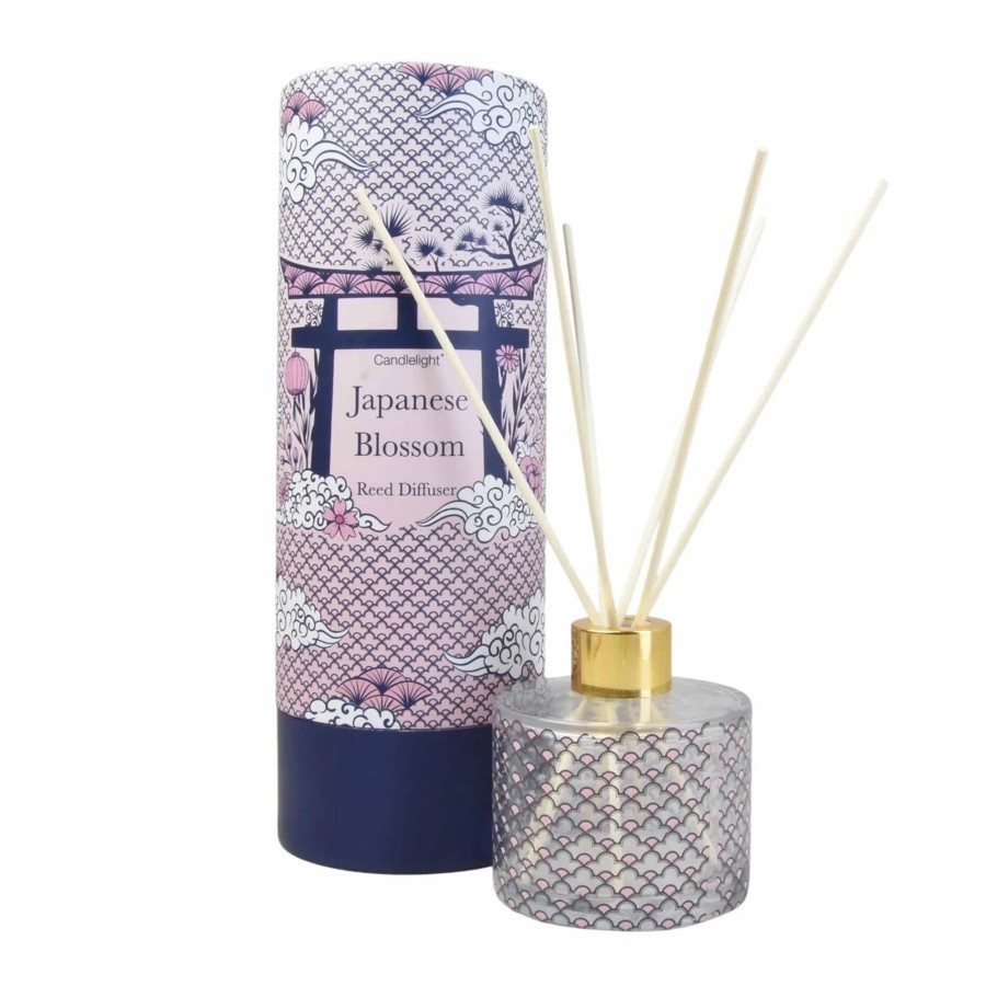 Home Accessories Carousel Shop Oil Burners & Diffusers | Japanese Cherry Blossom 150Ml Reed Diffuser Set | Home Fragrance Room Diffuser