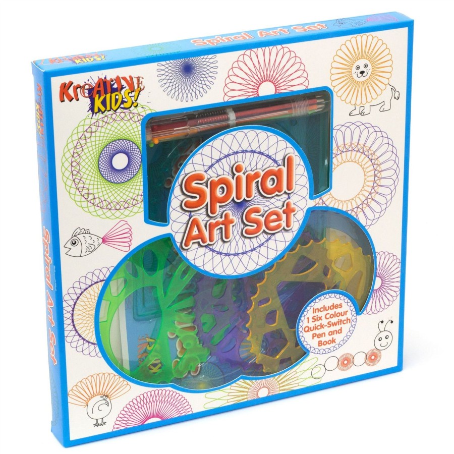 Baby & Child Carousel Shop Arts & Crafts | Spiral Art Craft Set | Children'S Stencil Art Kit | Kids Spiral Drawing Set