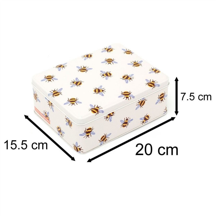 Home Accessories Carousel Shop Boxes & Baskets | Emma Bridgewater Bumblebee Rectangle Storage Tin | Biscuit Treat Storage Tin