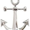 Home Accessories Carousel Shop Wall Decor & Mirrors | Nautical Seaside Silver Metal Ships Anchor Hanging Ornament Decoration