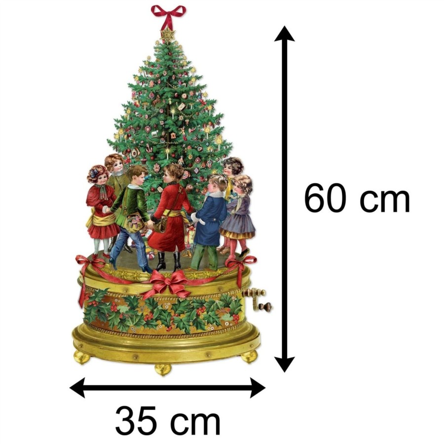 Celebrations Carousel Shop | Traditional Christmas Advent Calendar | Victorian Music Box Advent Calendar | Christmas Tree Picture Advent Calendar